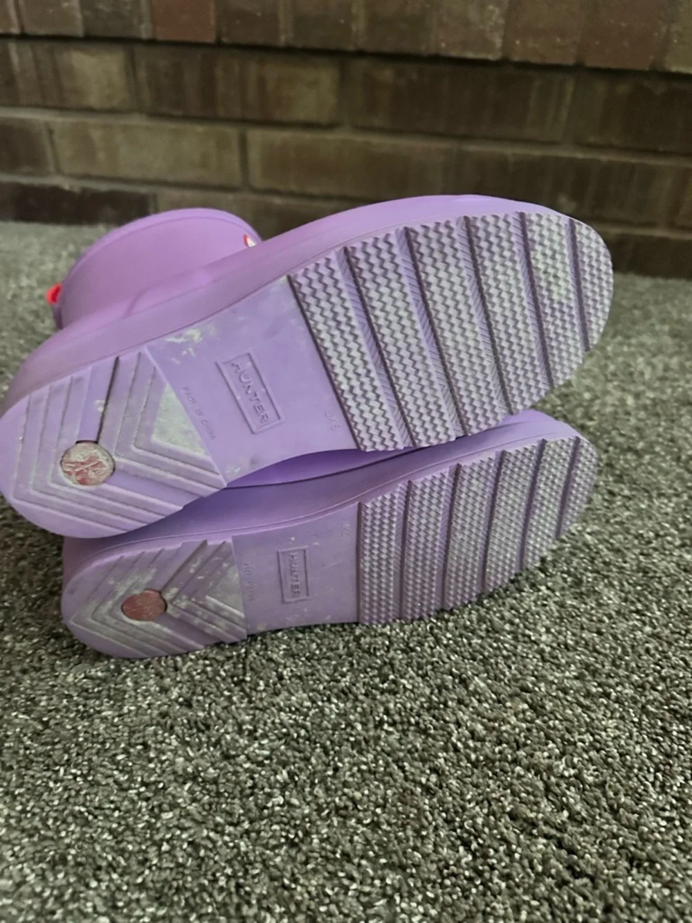 Hunter Original Play Short Rain Boots Purple Size 7 Pastel Twee Boho-Chic
